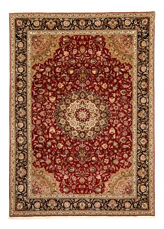 Tapete Persa - Tabriz - Royal - 351 x 250 cm - vermelho escuro