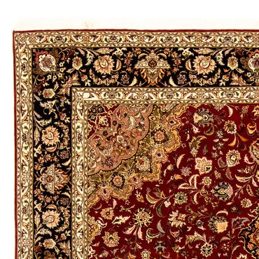 Tapete Persa - Tabriz - Royal - 351 x 250 cm - vermelho escuro