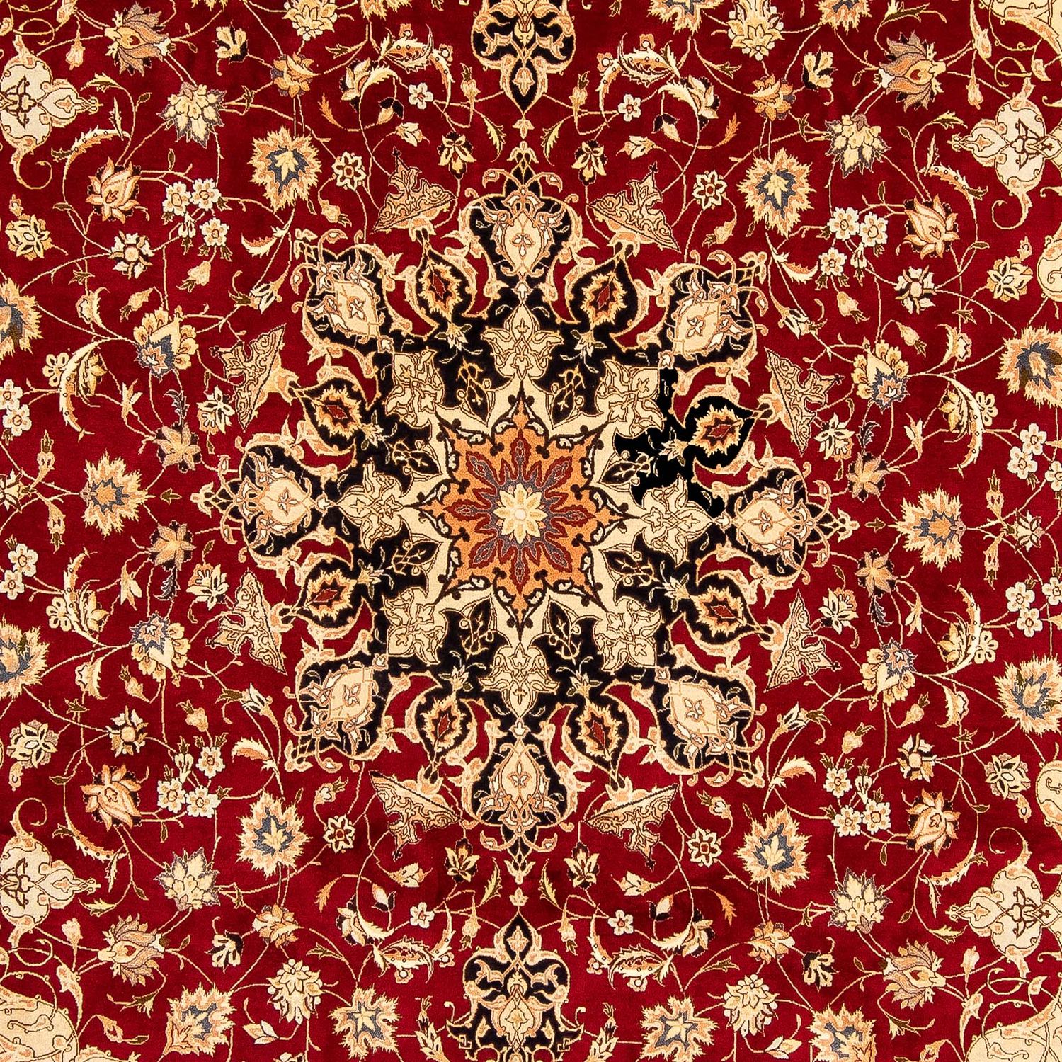 Tapete Persa - Tabriz - Royal - 343 x 255 cm - vermelho escuro