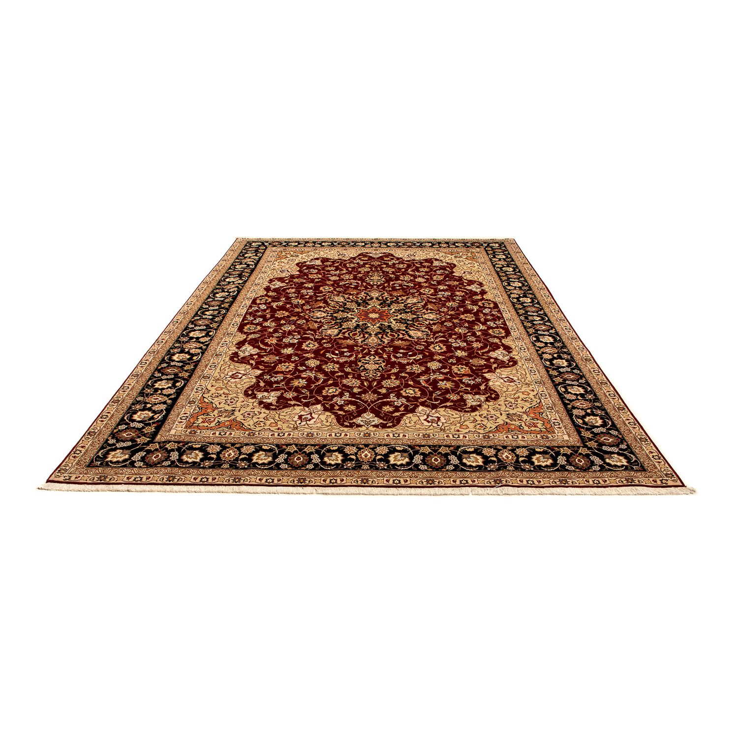 Tapis persan - Tabriz - Royal - 343 x 255 cm - rouge foncé