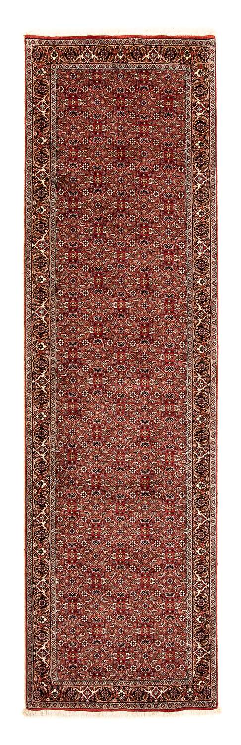 Loper Perzisch tapijt - Bijar - 296 x 81 cm - donkerrood