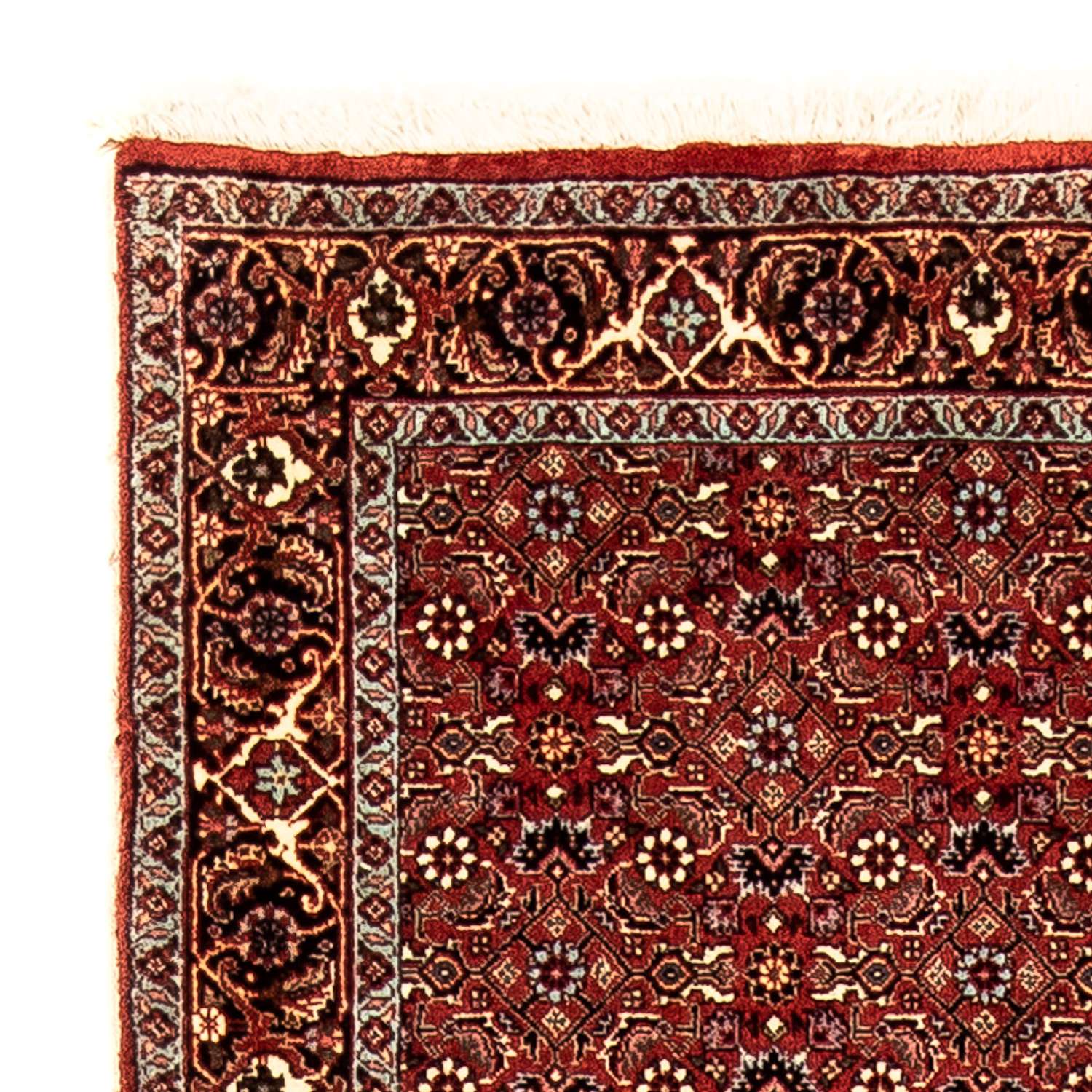 Biegacz Dywan perski - Bijar - 296 x 81 cm - ciemna czerwień