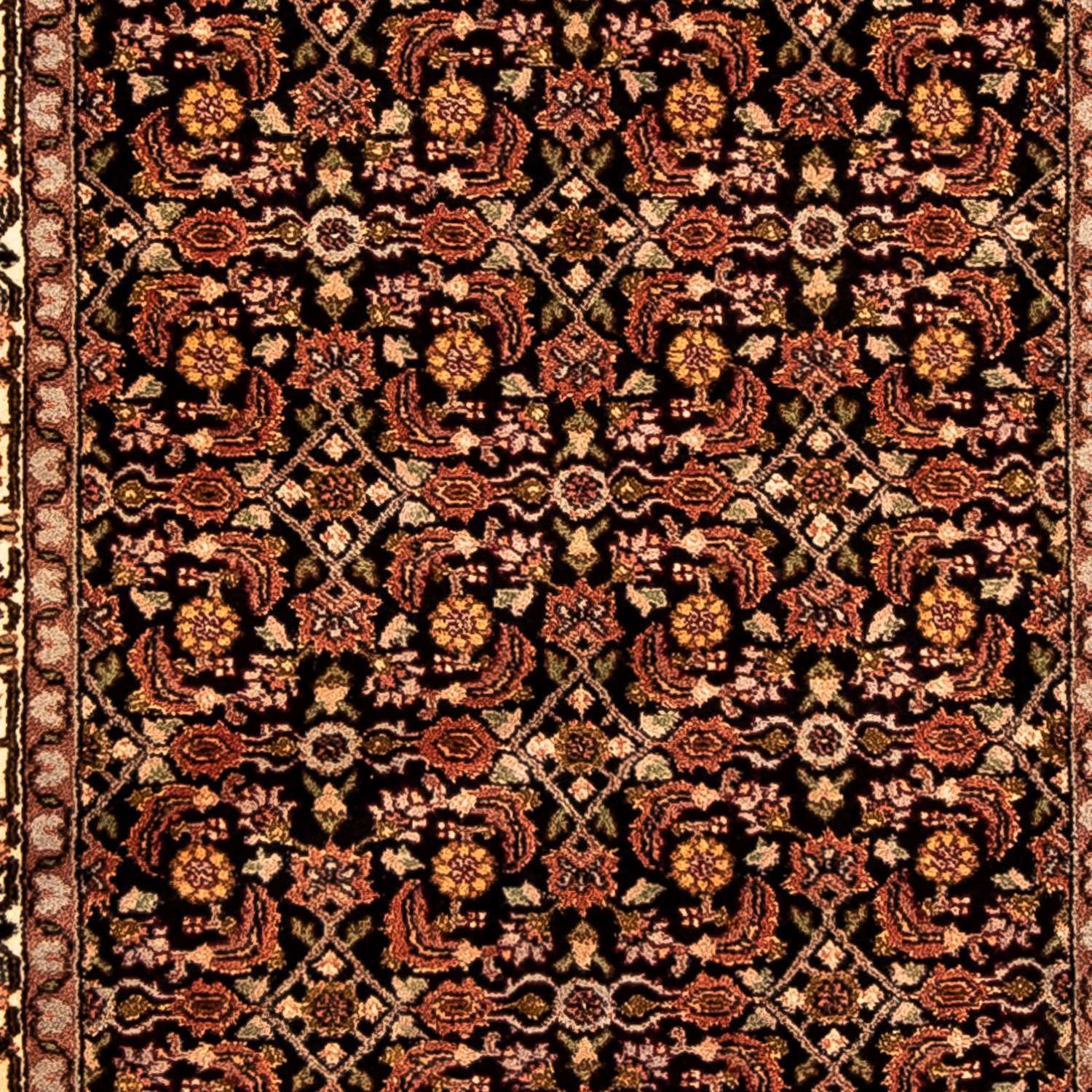 Corredor Tapete Persa - Bijar - 298 x 82 cm - multicolorido