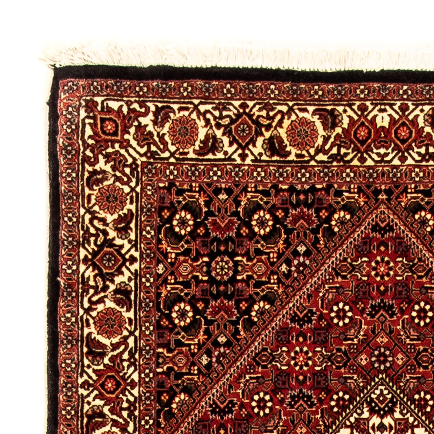 Loper Perzisch tapijt - Bijar - 296 x 83 cm - donkerrood