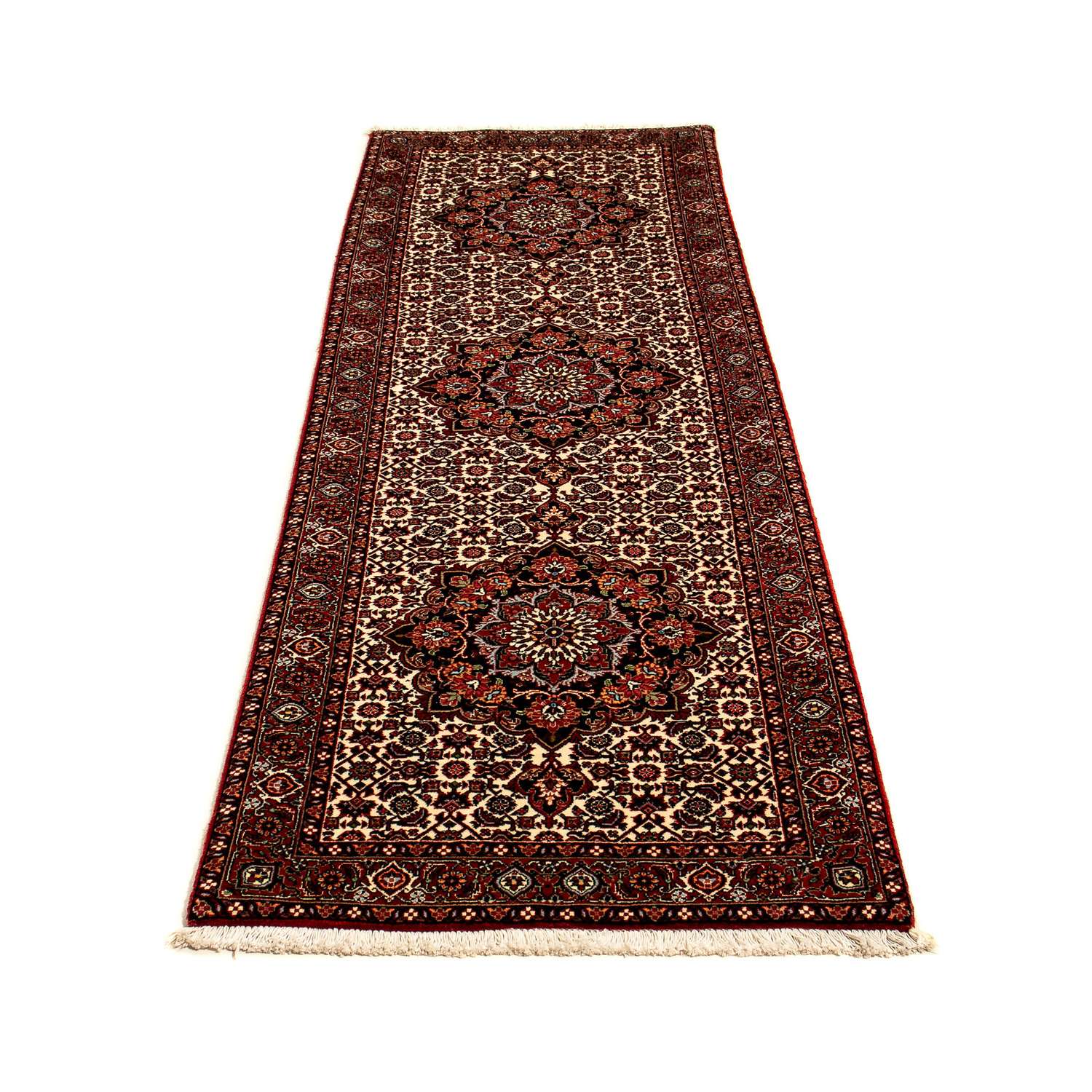 Løber Persisk tæppe - Bijar - 248 x 70 cm - beige