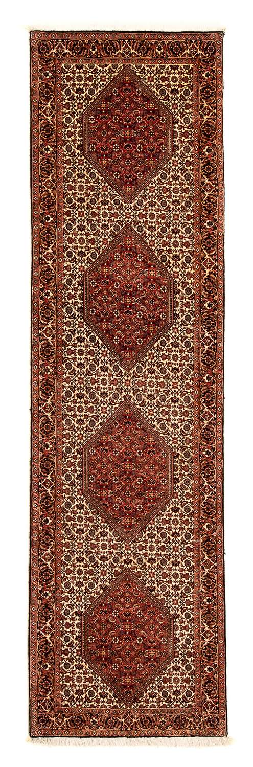 Tapis de couloir Tapis persan - Bidjar - 305 x 83 cm - marron
