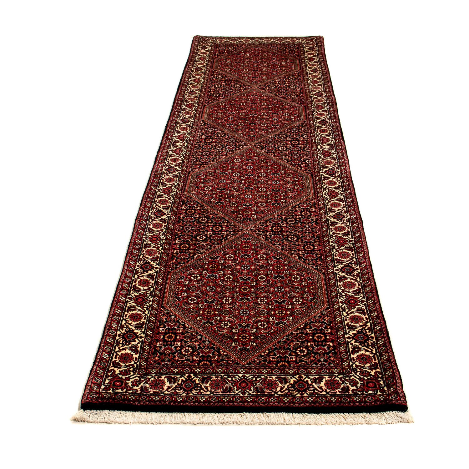 Tapis de couloir Tapis persan - Bidjar - 315 x 77 cm - multicolore