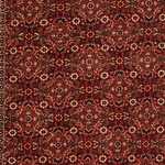 Corredor Tapete Persa - Bijar - 304 x 86 cm - vermelho escuro