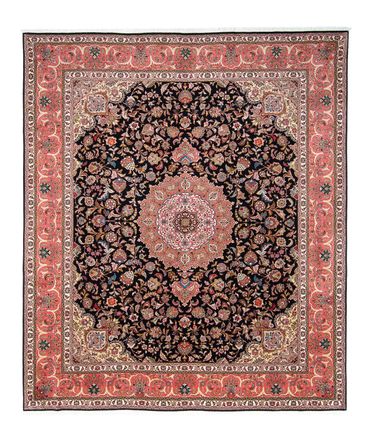 Tappeto Persero - Tabriz - Reale - 300 x 255 cm - blu scuro