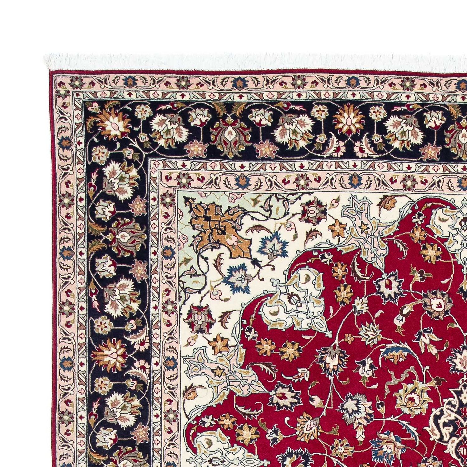 Tapis persan - Tabriz - Royal - 300 x 203 cm - rouge foncé