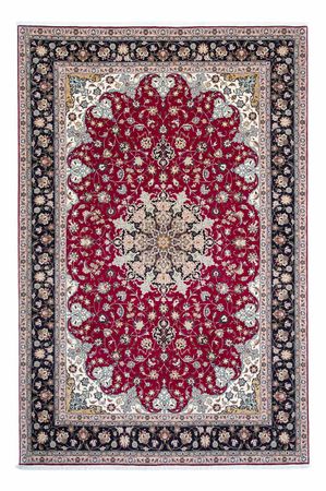 Tappeto Persero - Tabriz - Reale - 307 x 204 cm - rosso scuro