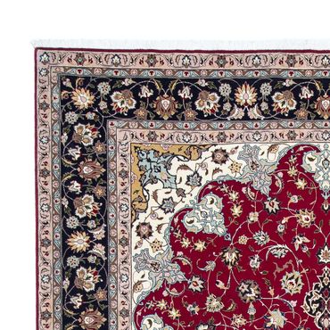 Tapete Persa - Tabriz - Royal - 307 x 204 cm - vermelho escuro