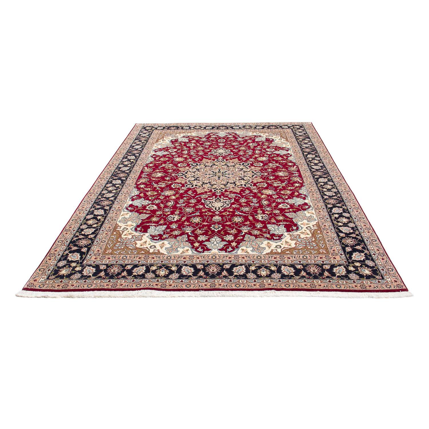 Persisk teppe - Tabriz - Royal - 293 x 202 cm - mørk rød