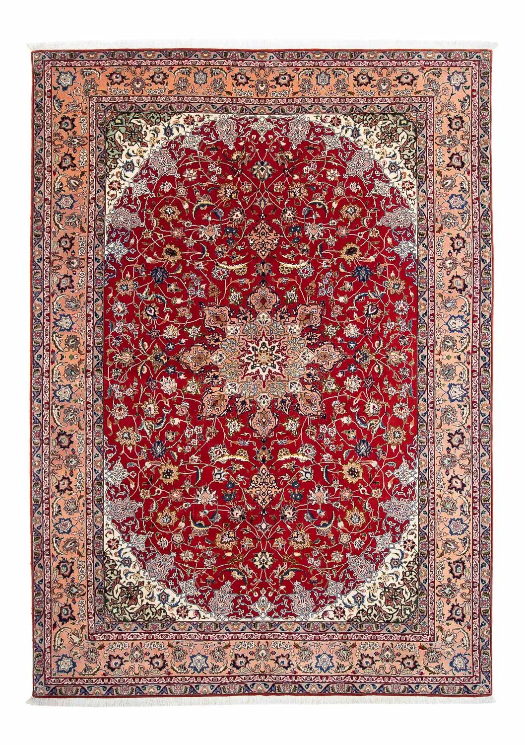 Dywan perski - Tabriz - Królewski - 307 x 205 cm - ciemna czerwień