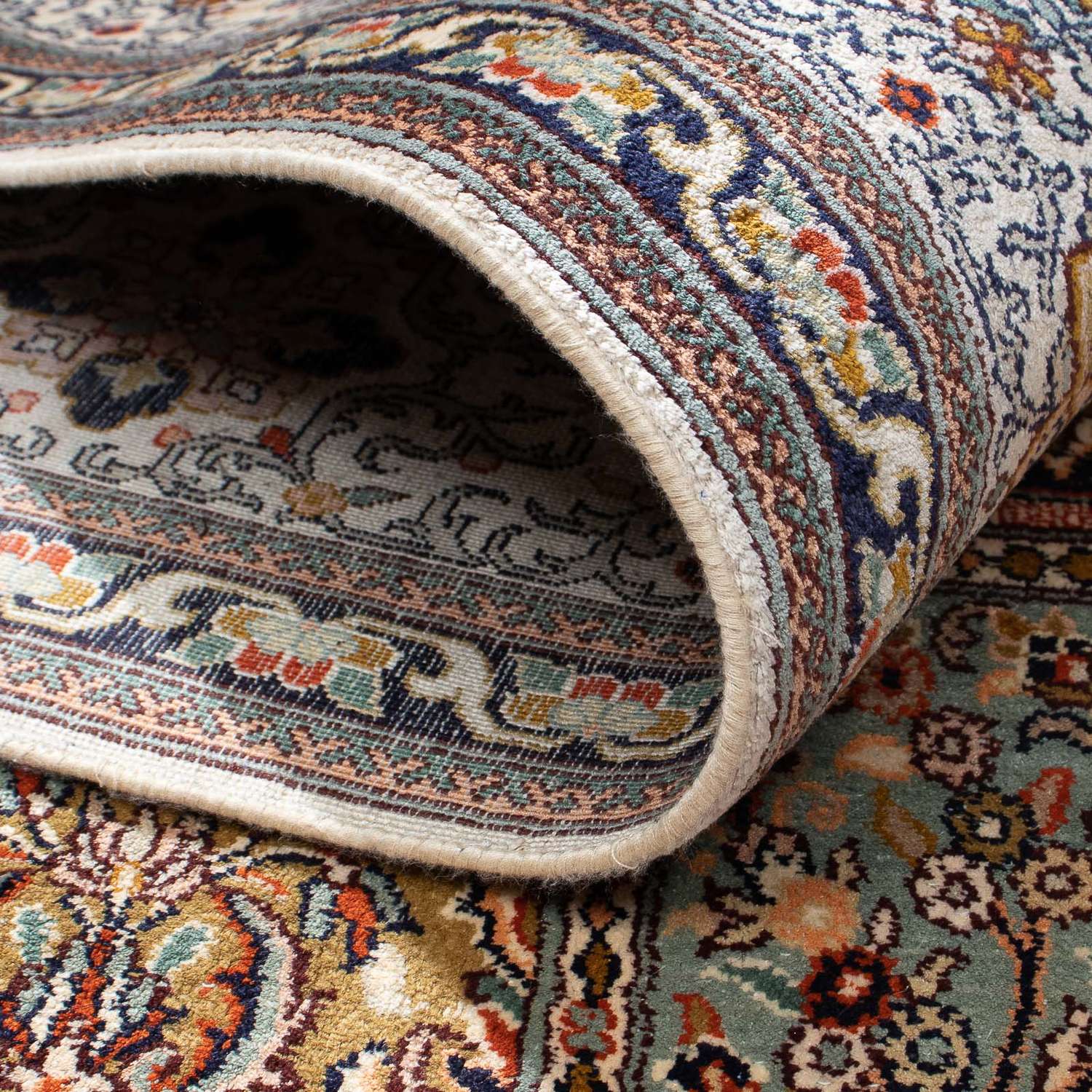 Persisk teppe - klassisk - 310 x 213 cm - flerfarget