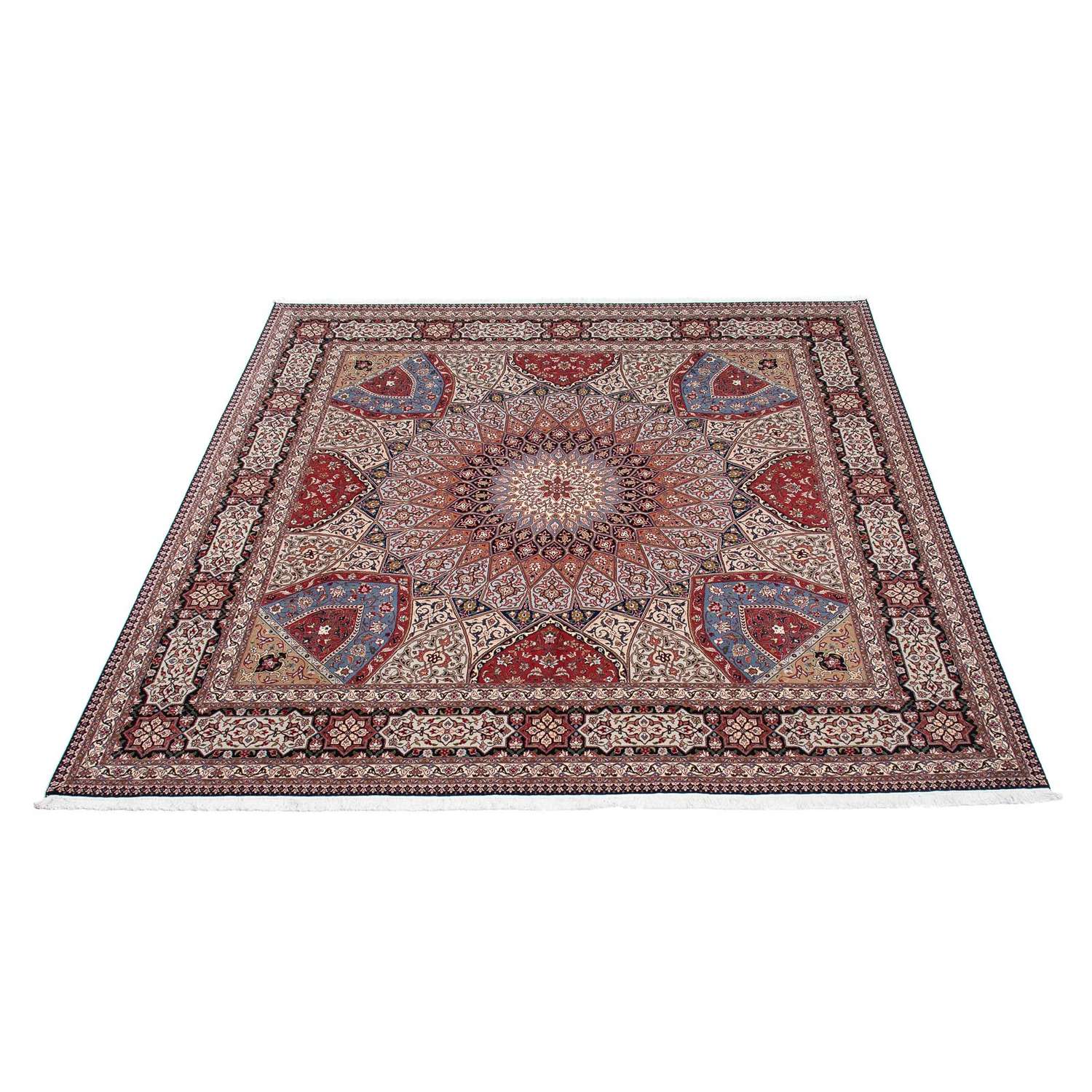 Persisk tæppe - Tabriz - Royal firkantet  - 300 x 298 cm - flerfarvet