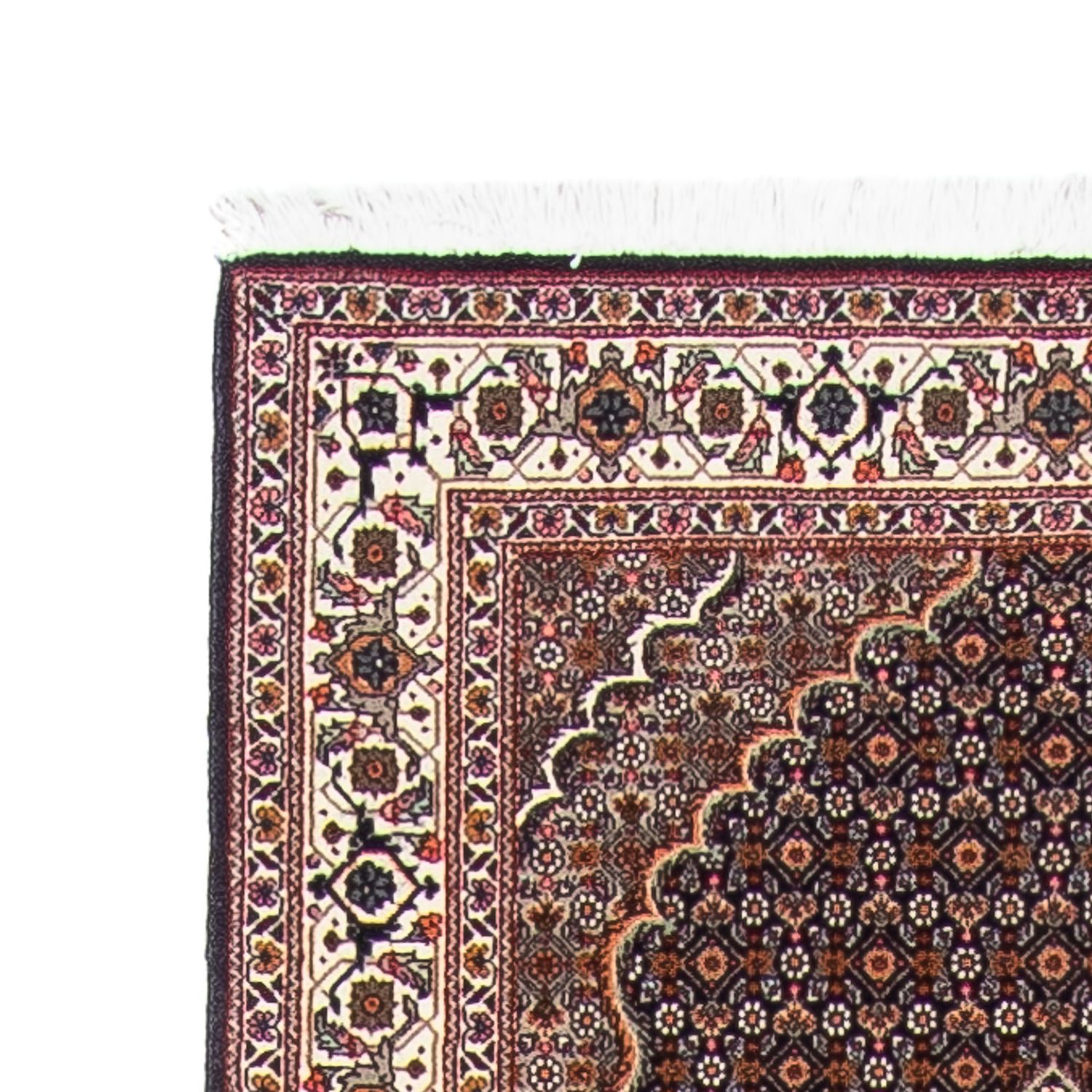 Biegacz Dywan perski - Tabriz - 397 x 81 cm - wielokolorowy