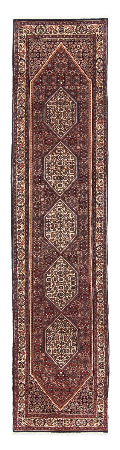 Løper Persisk teppe - Bijar - 364 x 78 cm - flerfarget