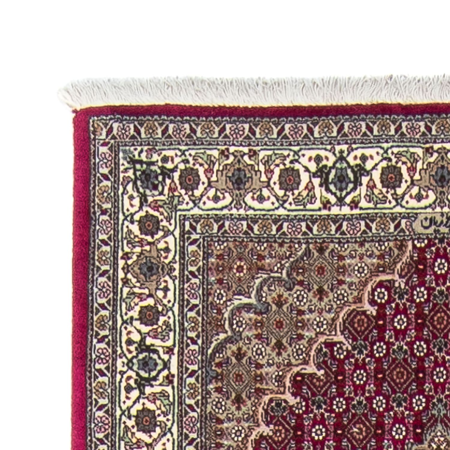 Corredor Tapete Persa - Tabriz - 344 x 80 cm - vermelho escuro