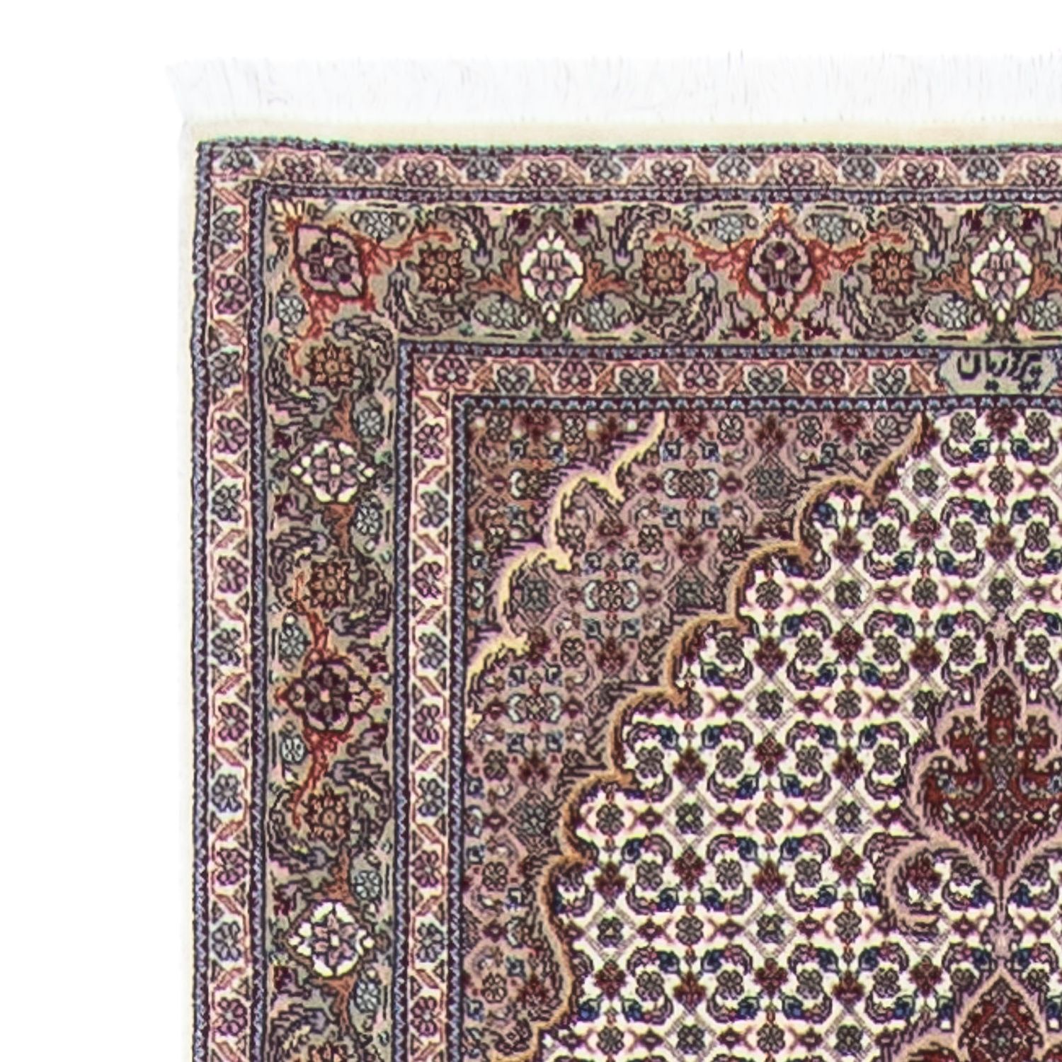 Tapis de couloir Tapis persan - Tabriz - 401 x 84 cm - multicolore