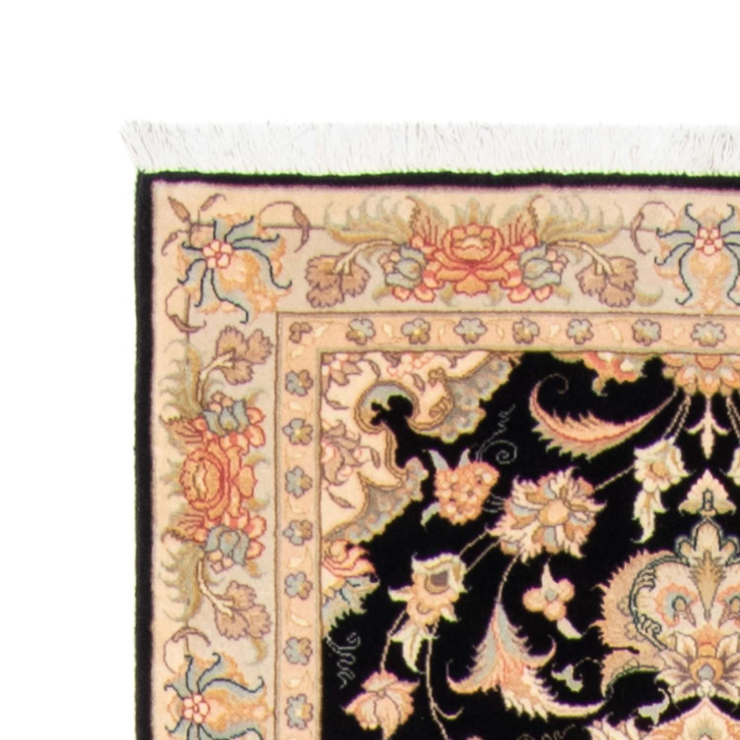 Loper Perzisch tapijt - Tabriz - Royal - 417 x 87 cm - donkerblauw