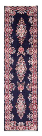 Tapis de couloir Tapis persan - Royal - 370 x 98 cm - bleu foncé