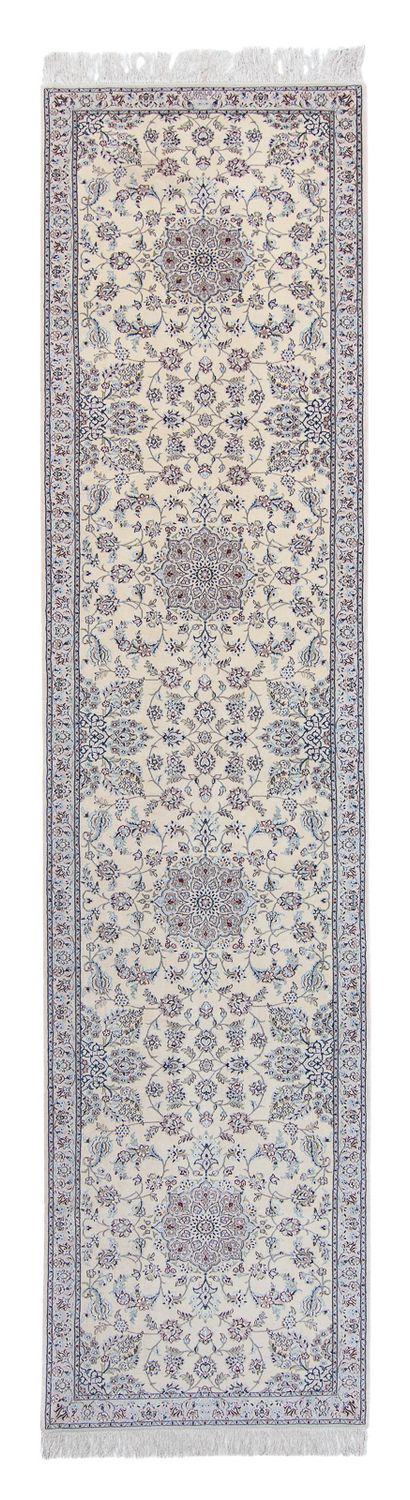 Løper Persisk teppe - Nain - 446 x 100 cm - beige