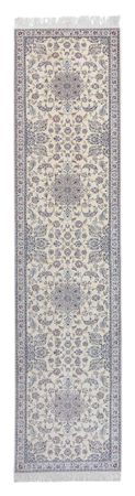 Loper Perzisch tapijt - Nain - 446 x 100 cm - beige