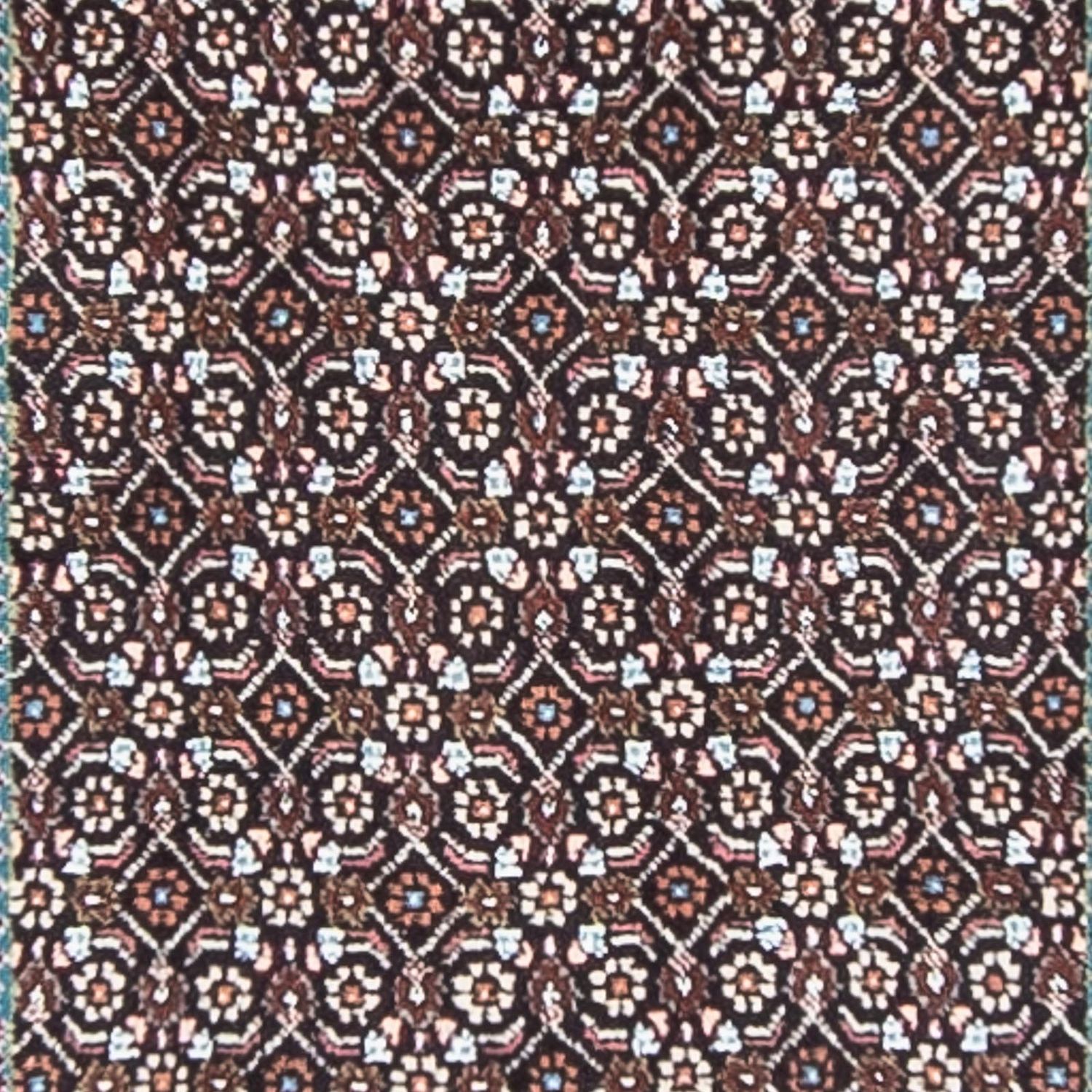 Tapis de couloir Tapis persan - Tabriz - 390 x 74 cm - gris