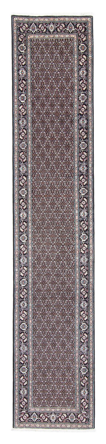 Tappeto corsia Tappeto Persero - Tabriz - 388 x 77 cm - grigio