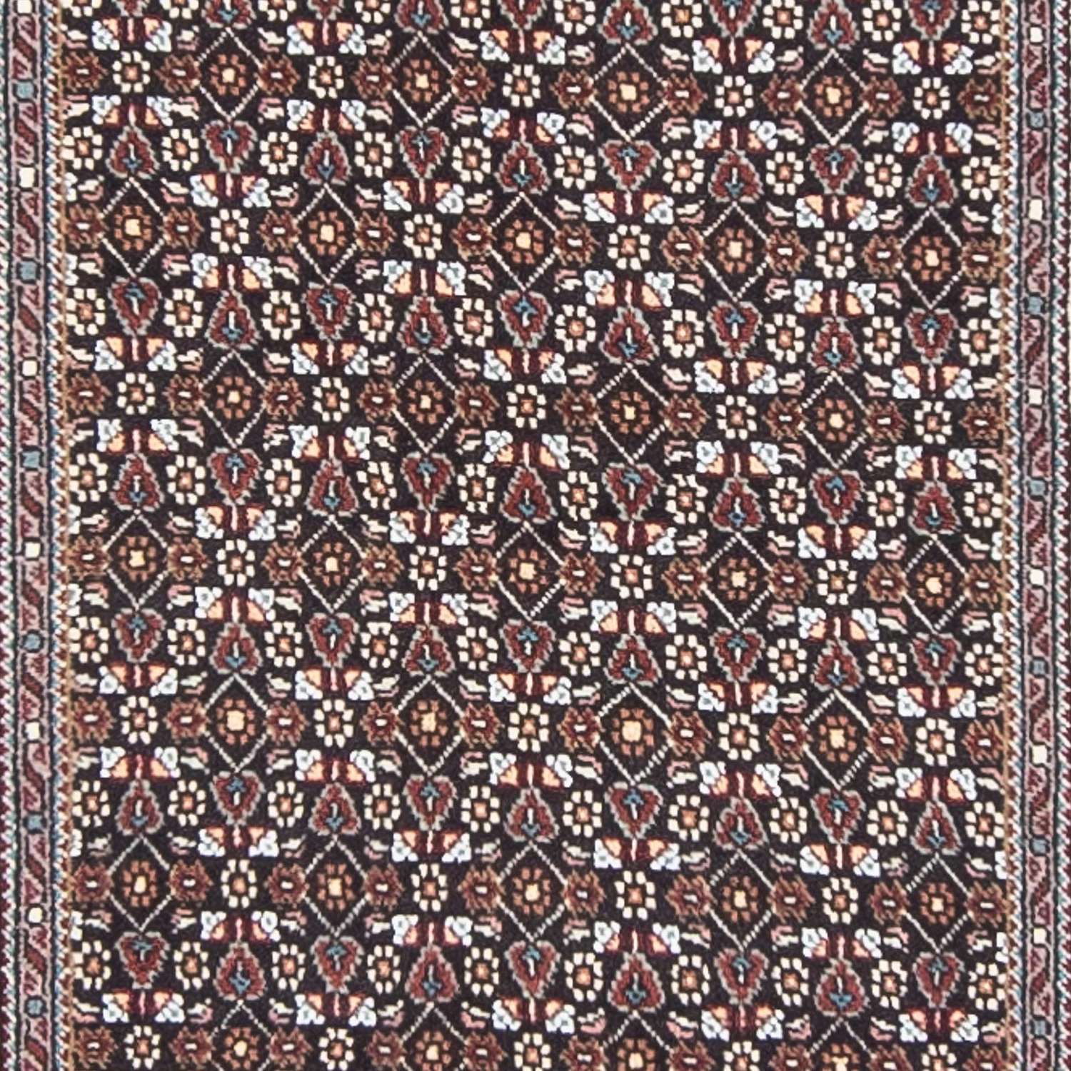 Tapis de couloir Tapis persan - Tabriz - 392 x 67 cm - gris