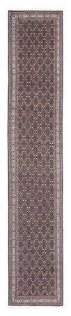 Tapis de couloir Tapis persan - Tabriz - 392 x 67 cm - gris