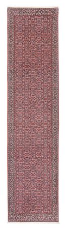 Tapis de couloir Tapis persan - Bidjar - 400 x 88 cm - rouge clair