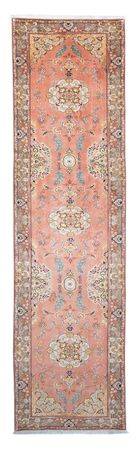 Corredor Tapete Persa - Tabriz - Royal - 389 x 93 cm - vermelho claro