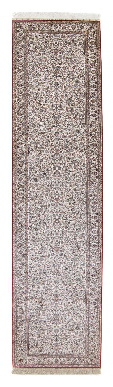 Løber Orientalsk tæppe - Hereke - 368 x 78 cm - mørkerød