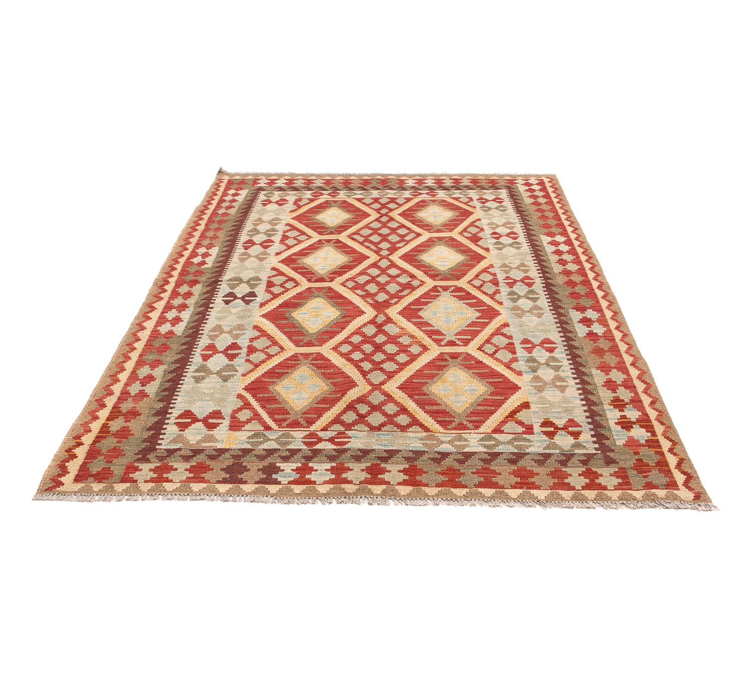 Alfombra Kelim - Oriental - 199 x 149 cm - multicolor