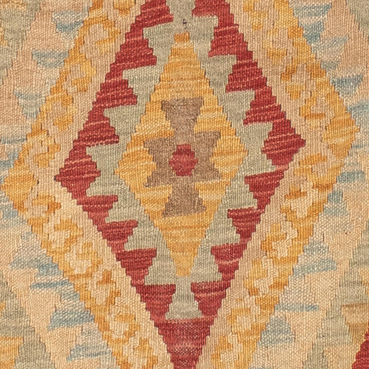 Kelim Carpet - orientalisk matta - 196 x 143 cm - flerfärgad