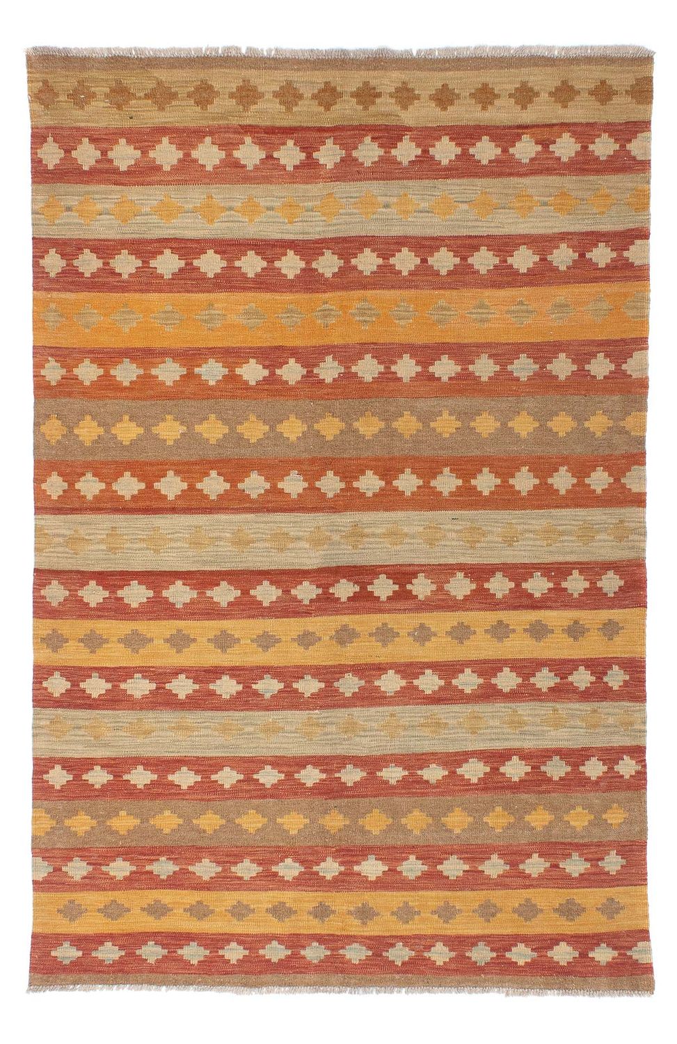 Alfombra Kelim - Oriental - 195 x 137 cm - multicolor