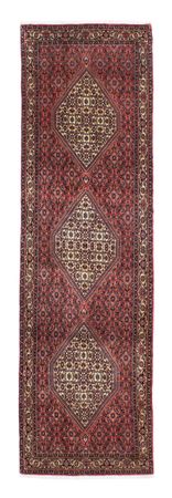 Tapis de couloir Tapis persan - Bidjar - 298 x 88 cm - rouge foncé