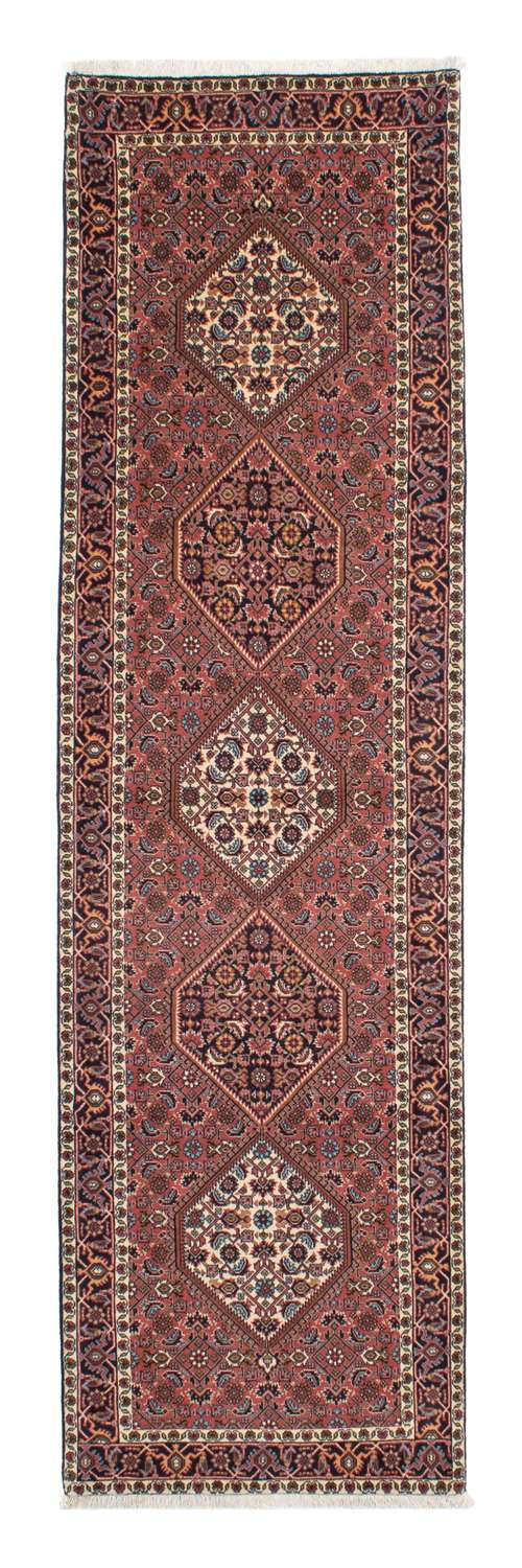 Runner Perský koberec - Bijar - 297 x 84 cm - světle červená