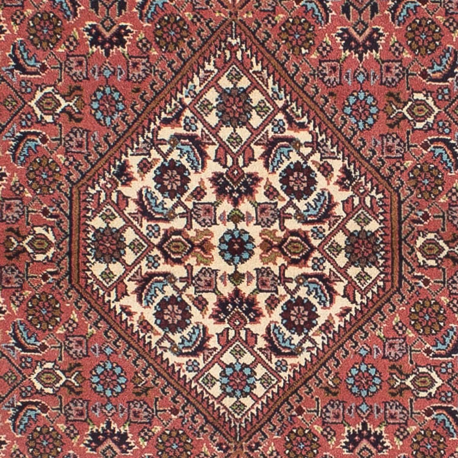 Alfombra de pasillo Alfombra persa - Bidjar - 297 x 84 cm - rojo claro