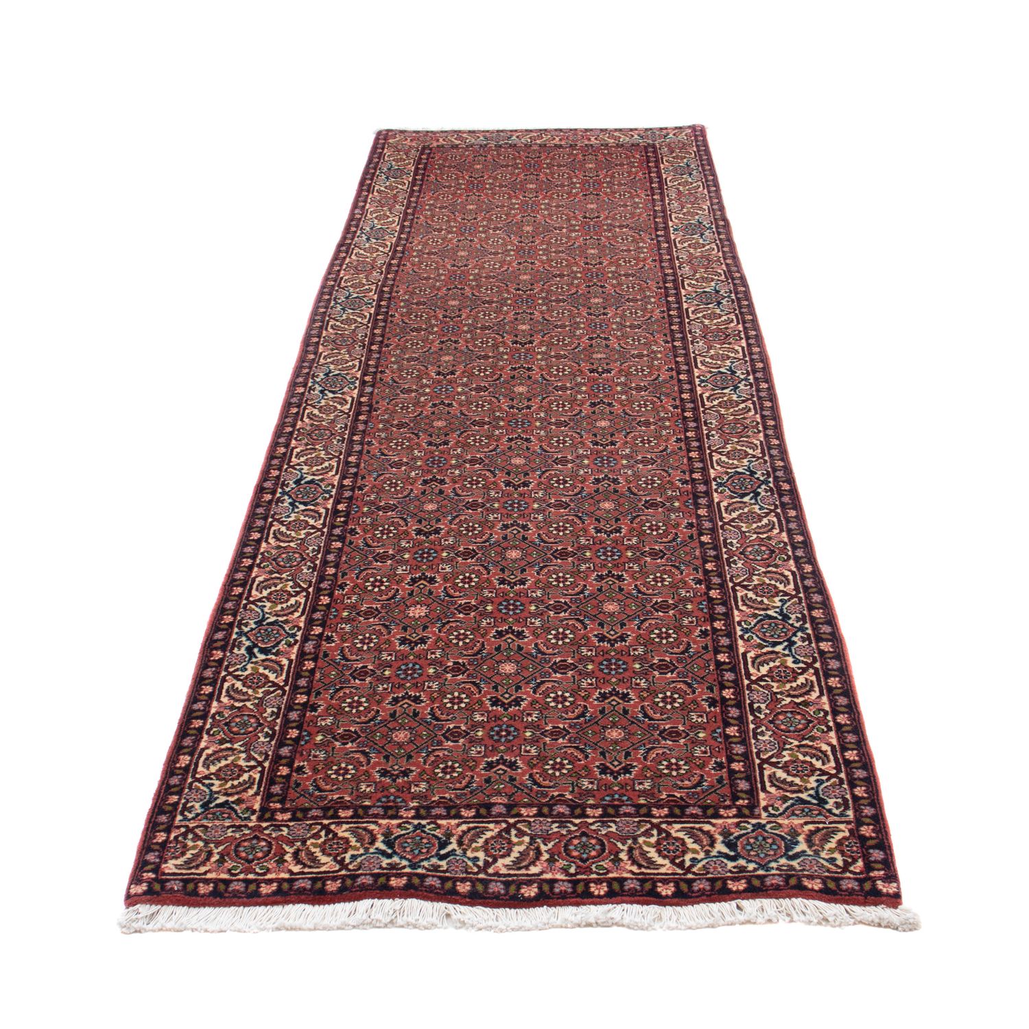 Loper Perzisch tapijt - Bijar - 290 x 84 cm - licht rood