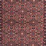 Løber Persisk tæppe - Bijar - 290 x 84 cm - lysrød