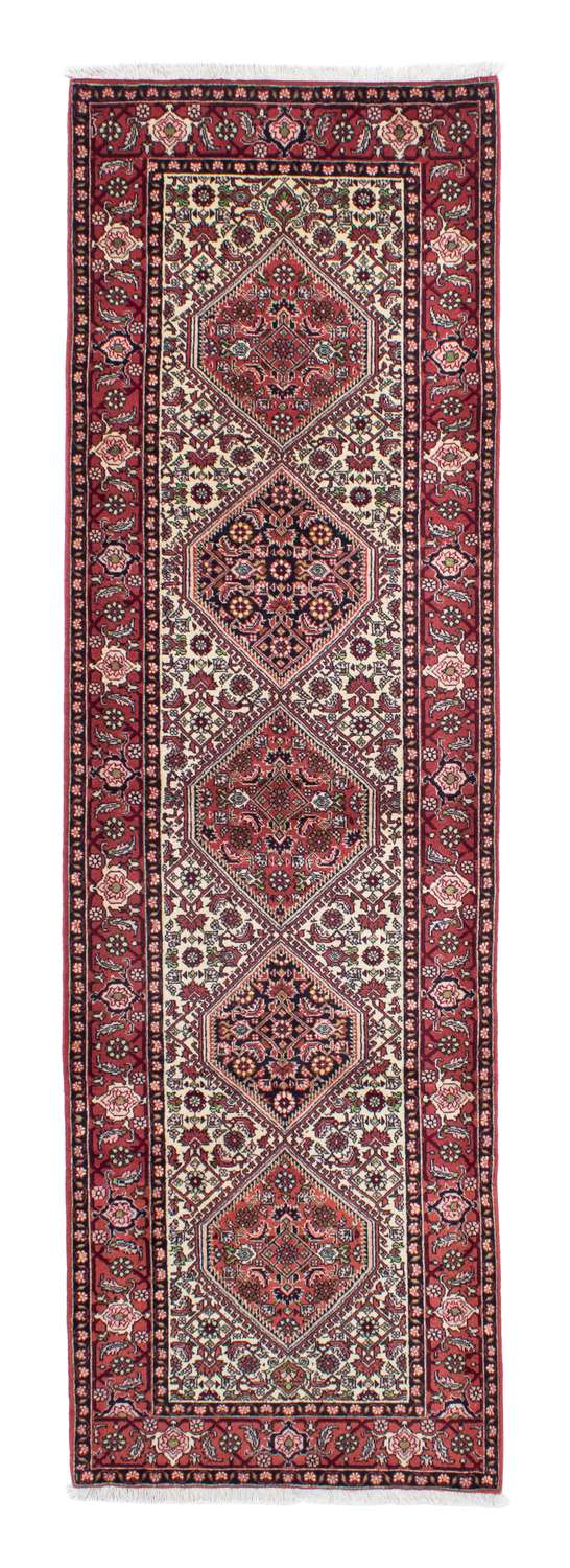 Tapis de couloir Tapis persan - Bidjar - 308 x 81 cm - rouge