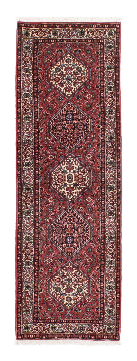 Tapis de couloir Tapis persan - Bidjar - 238 x 75 cm - rouge clair