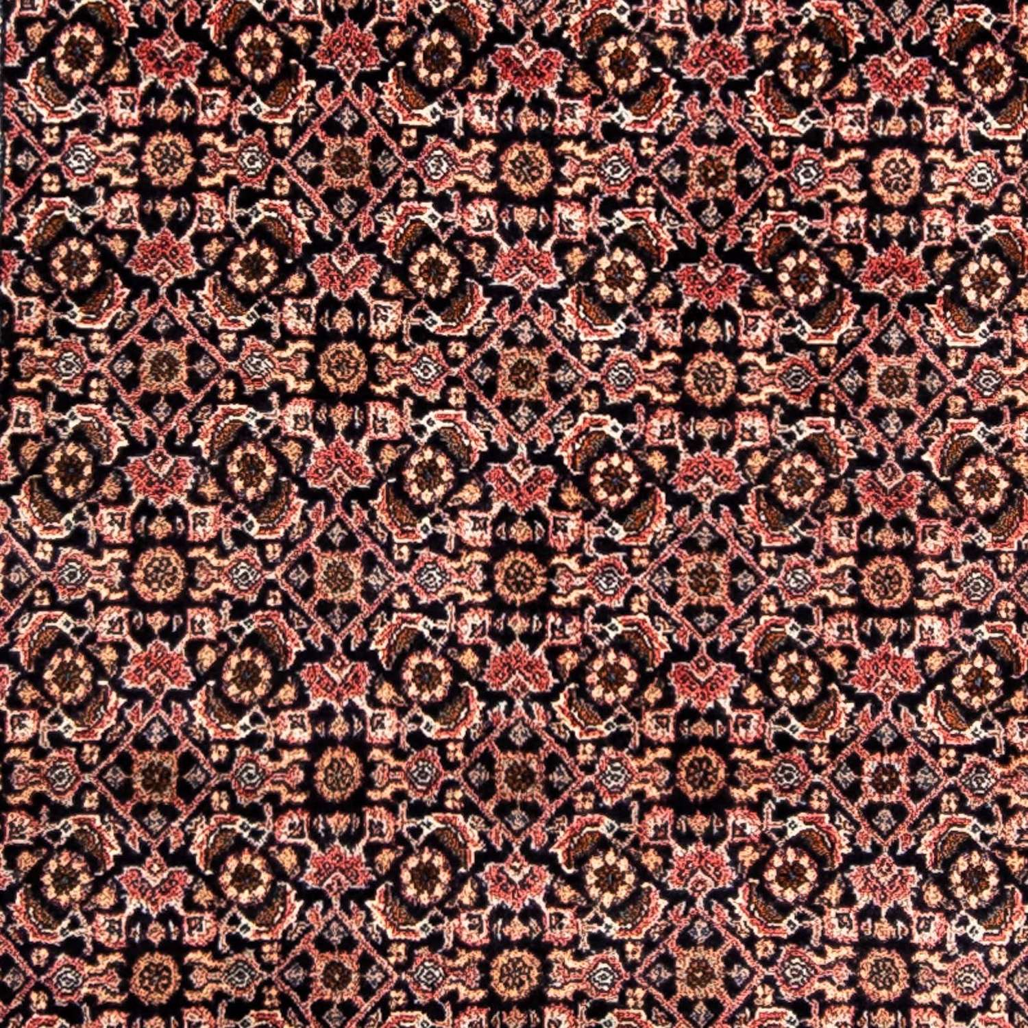 Alfombra de pasillo Alfombra persa - Bidjar - 297 x 90 cm - rojo claro