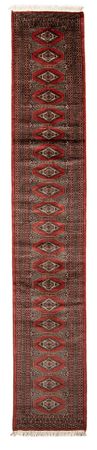 Runner Afghan Rug - Bukhara - 400 x 63 cm - dark red