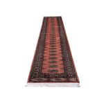 Runner Afghan Rug - Bukhara - 404 x 77 cm - light red