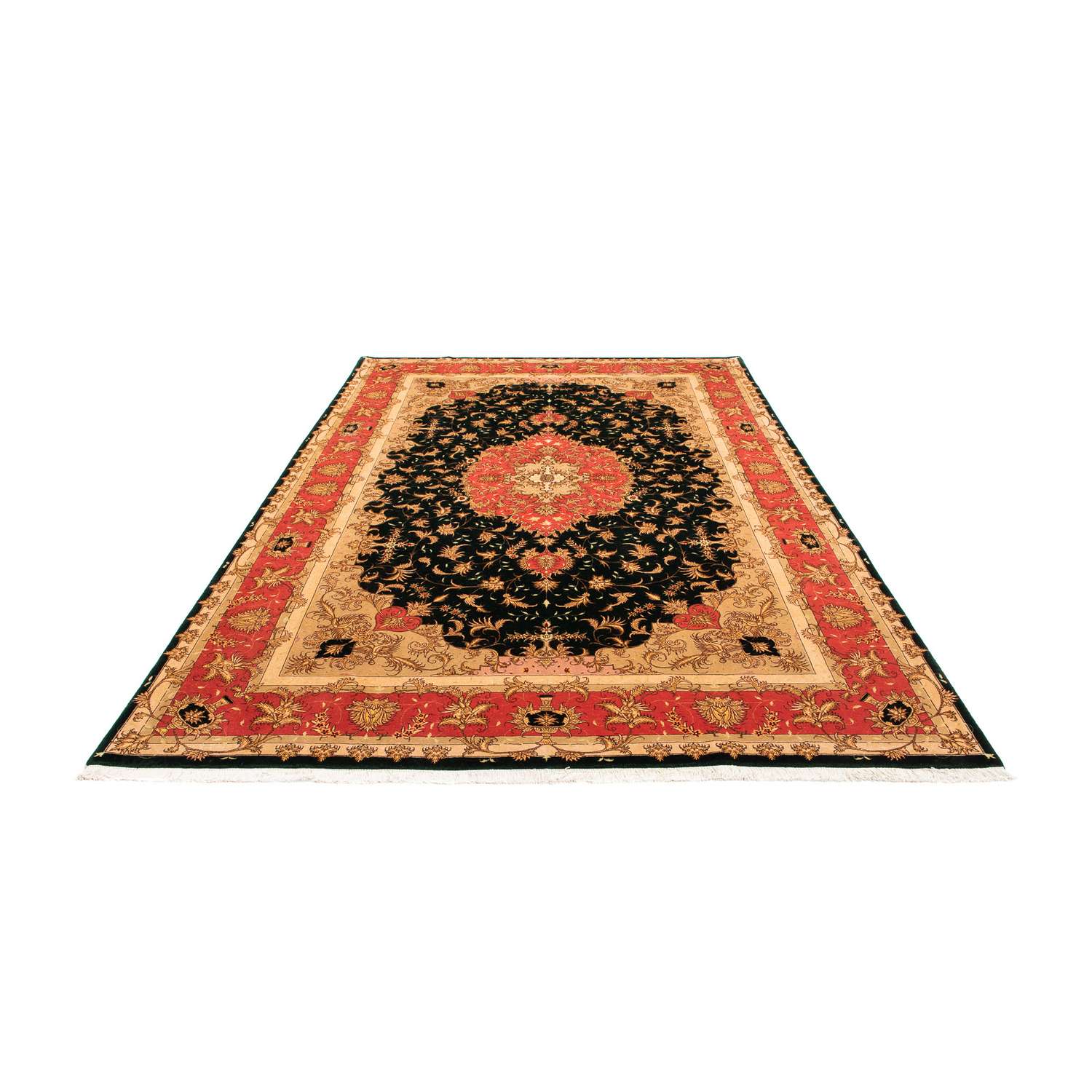 Perzisch tapijt - Tabriz - Royal - 300 x 198 cm - donkerblauw