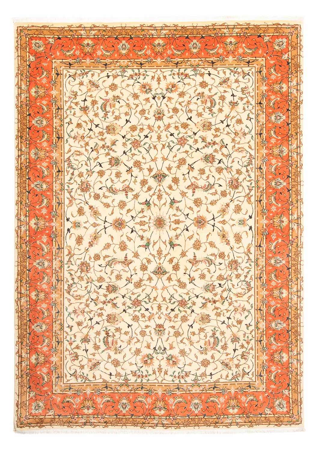 Persisk tæppe - Tabriz - Royal - 281 x 201 cm - beige